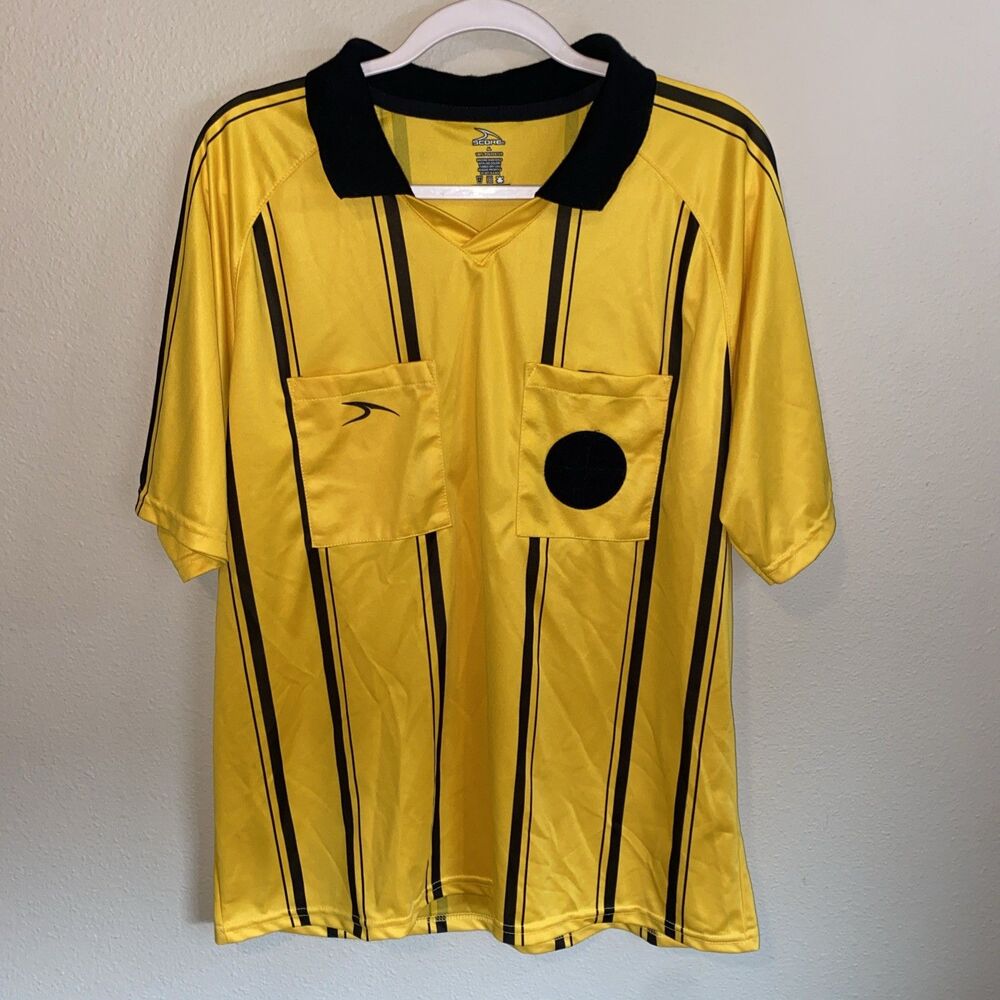 Score Brand Soccer Referee Polo Yellow